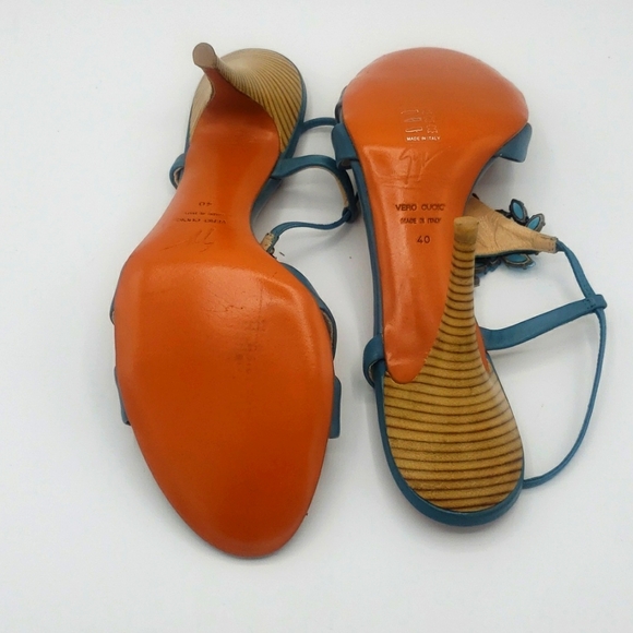 Giuseppe Zanotti size 40 NEW COLOR AQUA BLUE 100% AUTHENTIC NO BOX - Picture 9 of 12